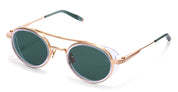 Ottica Mondello Roma - Akoni - AKS-532C-48 - ASTRIA - CRYSTAL CLEAR - Titanium - shape  - crystal, gold - EYEWEAR - SUNGLASSES - Unisex,Uomo,Donna,Women,Men - lens  - Made In Japan
