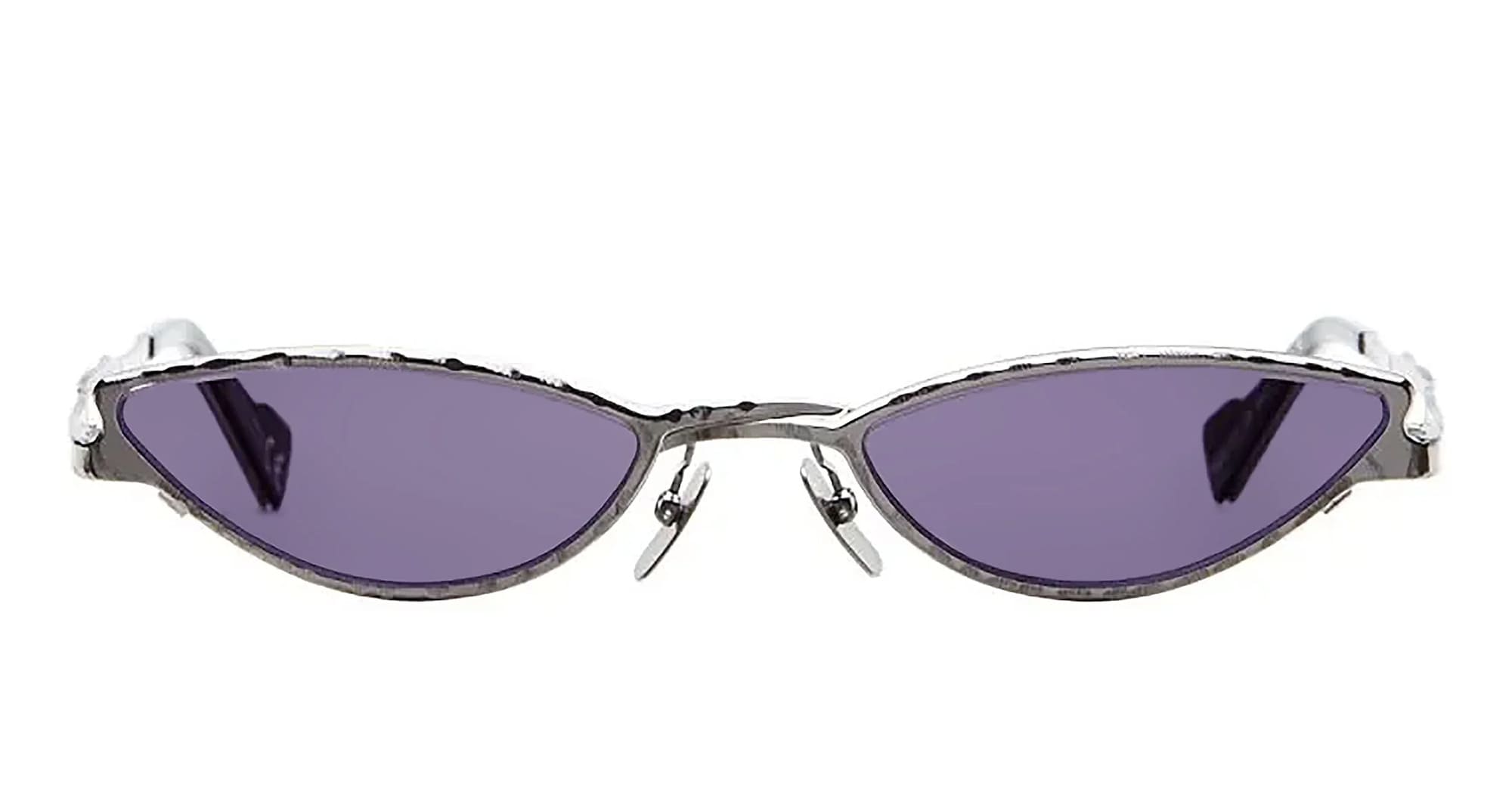Ottica Mondello Roma - Kuboraum - KRSZ29GM000000VC - MASK Z29 GM - GUNMETAL - metal, acetate - shape Cat-eye - grey - EYEWEAR - SUNGLASSES - Unisex,Uomo,Donna,Women,Men - lens violet - Made In Italy