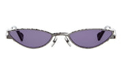 Ottica Mondello Roma - Kuboraum - KRSZ29GM000000VC - MASK Z29 GM - GUNMETAL - metal, acetate - shape Cat-eye - grey - EYEWEAR - SUNGLASSES - Unisex,Uomo,Donna,Women,Men - lens violet - Made In Italy