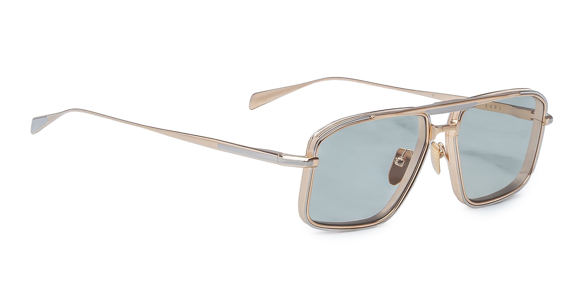 Ottica Mondello Roma - Jacques Marie Mage - JMMER-54 - EARL - ALTAN - Titanium - shape Navigator - Gold - EYEWEAR - SUNGLASSES - Unisex,Uomo,Donna,Women,Men - lens Green - Made In Japan