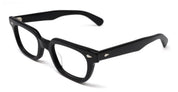 Ottica Mondello Roma - Julius Tart - JTPL-029A-RX - T-MAN - BLACK RX - Acetate - shape Rectangular - Black - EYEWEAR - EYEGLASSES - Unisex,Uomo,Donna,Women,Men - lens Clear - Made In Italy