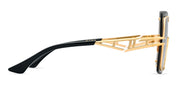 Ottica Mondello Roma - DITA - DTS440-A-01 - BROKYN -  YELLOW GOLD - Titanium - shape Butterfly - Gold - EYEWEAR - SUNGLASSES - Donna,Women - lens Grey - Made In Japan