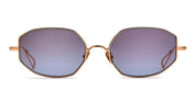Ottica Mondello Roma - Ahlem - AHL.001211.SUN - Colombe - Peony Gold / Blue Gradient (Limited Ed.) - Metal - shape Oval - Gold - EYEWEAR - SUNGLASSES - Unisex,Uomo,Donna,Women,Men - lens Gradient blue - Made In France