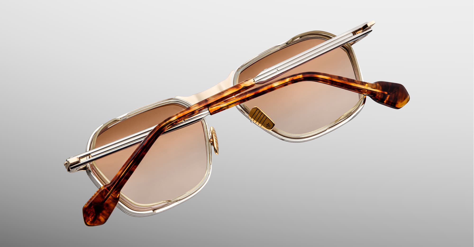 Ottica Mondello Roma - Jacques Marie Mage - JMMKE-19V - BECKETT - VERONA - titanium, acetate - shape Rectangular - gold, tortoise - EYEWEAR - SUNGLASSES - Unisex,Uomo,Donna,Women,Men - lens Gold - Made In Japan