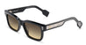 Ottica Mondello Roma - T HENRI - DAS - DAYTONA - SHADOW II - Acetate - shape Squared - Black - EYEWEAR - SUNGLASSES - Unisex,Uomo,Donna,Women,Men - lens Gradient brown - Made In Japan