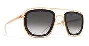 Ottica Mondello Roma - Mykita - 10086150 - FERLO - MH7 PITCH BLACK / GLOSSY GOLD - stainless steel - shape Squared - Gold - EYEWEAR - SUNGLASSES - Uomo,Men - lens Gradient black - Made In Germany