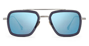 Ottica Mondello Roma - DITA - 7806-A-SMK-PLD-52-Z - FLIGHT 006 - SMOKE GREY CRYSTAL / BLACK PALLADIUM - titanium, acetate - shape Pilot - grey, black - EYEWEAR - SUNGLASSES - Unisex,Uomo,Donna,Women,Men - lens Blue - Made In Japan