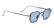 Ottica Mondello Roma - Jacques Marie Mage - JMMTK-2H - ATKINS - ANTIQUE SILVER - Titanium - shape Squared - Silver - EYEWEAR - SUNGLASSES - Unisex,Uomo,Donna,Women,Men - lens Blue - Made In Japan