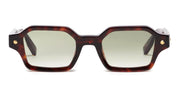Ottica Mondello Roma - John Dalia - P09-C622 - PROJECT 09 - C622 DARK BROWN TORTOISE / GOLD - Acetate - shape Squared - tortoise, gold - EYEWEAR - SUNGLASSES - Unisex,Uomo,Donna,Women,Men - lens Gradient green - Made In France