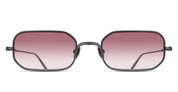 Ottica Mondello Roma - Matsuda - M3163.SG.MBK.53 - M3163 - MATTE BLACK / ROSE GRADIENT - Titanium - shape Rectangular - Black - EYEWEAR - SUNGLASSES - Unisex,Uomo,Donna,Women,Men - lens Gradient pink - Made In Japan