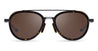 Ottica Mondello Roma - DITA - DES004-52-08 - EPILUXURY 4 - BLACK IRON / TORTOISE / YELLOW GOLD - Acetate, titanium - shape Pilot - gold, tortoise, black - EYEWEAR - SUNGLASSES - Unisex,Uomo,Donna,Women,Men - lens Gradient brown - Made In Japan