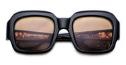 Ottica Mondello Roma - Jacques Marie Mage - JMMMF-K31 - MARIANNE FAITHFULL: EVELYN - MONDAY - Acetate - shape Squared - Black - EYEWEAR - SUNGLASSES - Donna,Women - lens sepia - Made In Japan