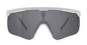 Ottica Mondello Roma - Alba Optics - 8050054516783 - DELTA - WHITE / VZUM F-LENS CLASSIC - Tr90 - shape Mask - White - EYEWEAR - SUNGLASSES - Unisex,Uomo,Donna,Women,Men - lens Grey - Made In Italy