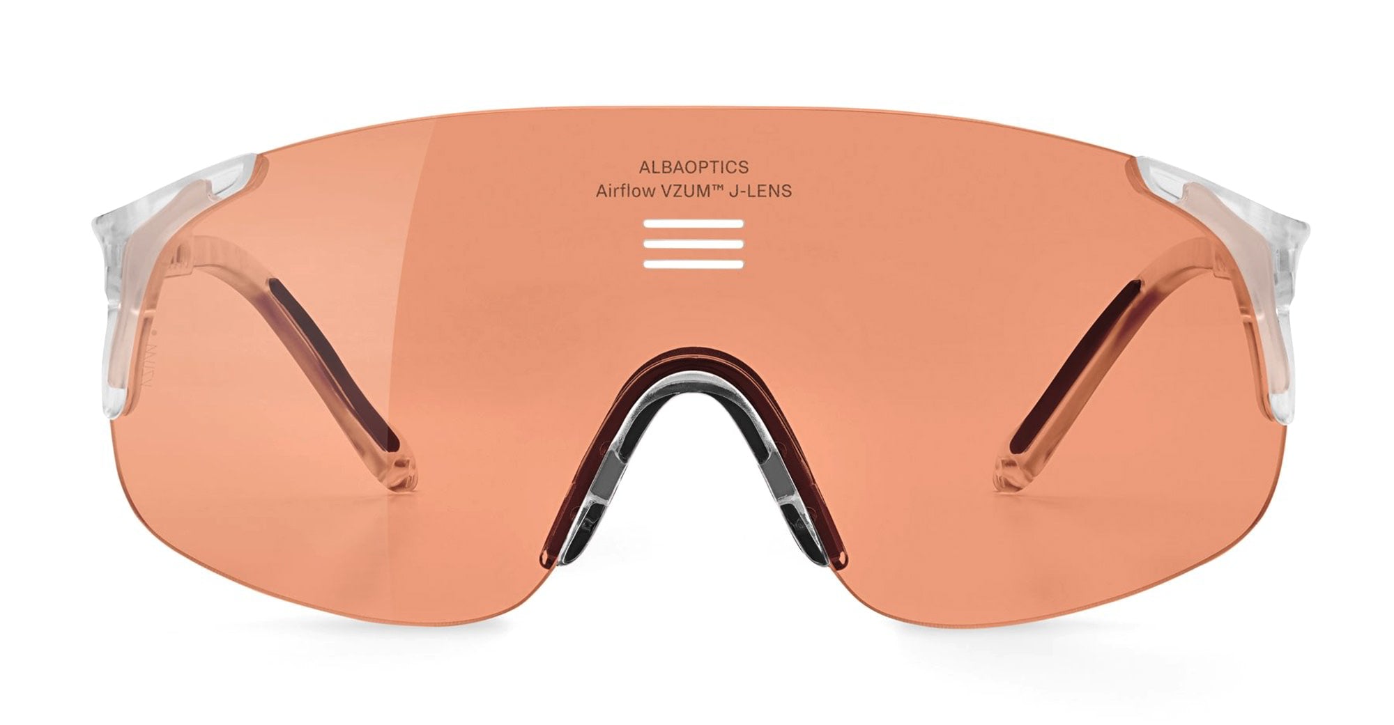 Ottica Mondello Roma - Alba Optics - 8050054518091 - JUMBO - WHITE / VZUM SALMON - Tr90 - shape Mask - White - EYEWEAR - SUNGLASSES - Unisex,Uomo,Donna,Women,Men - lens Pink - Made In Italy