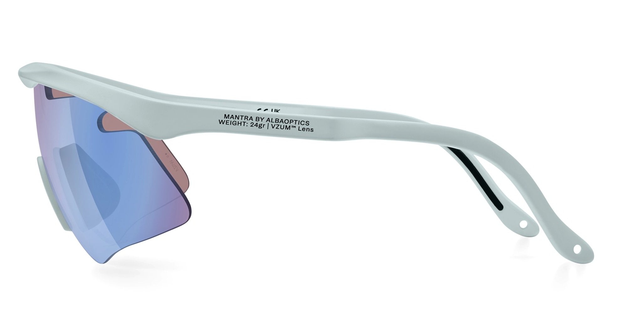 Ottica Mondello Roma - Alba Optics - 8050054518008 - MANTRA - ICE / VZUM F-LENS FLM - Tr90 - shape Mask - grey - EYEWEAR - SUNGLASSES - Unisex,Uomo,Donna,Women,Men - lens purple - Made In Italy