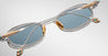 Ottica Mondello Roma - Jacques Marie Mage - JMMLV-16Y - LAST FRONTIER VI - HARDIN - GAIA - Titanium - shape Oval - silver, gold - EYEWEAR - SUNGLASSES - Unisex,Uomo,Donna,Women,Men - lens Blue - Made In Japan