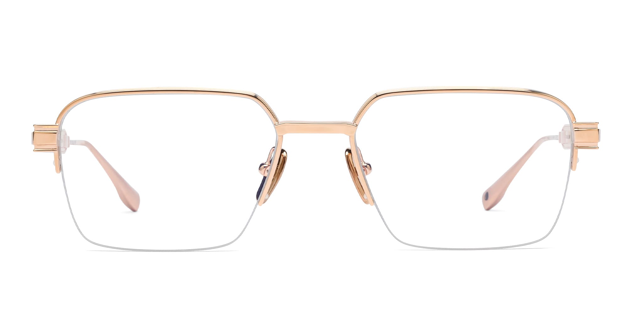 Ottica Mondello Roma - Balmain - BPX-178C-55 - SERGEANT II - ROSE GOLD RX - Titanium - shape Ractangular - rose gold - EYEWEAR - EYEGLASSES - Donna,Women - lens Clear - Made In Japan