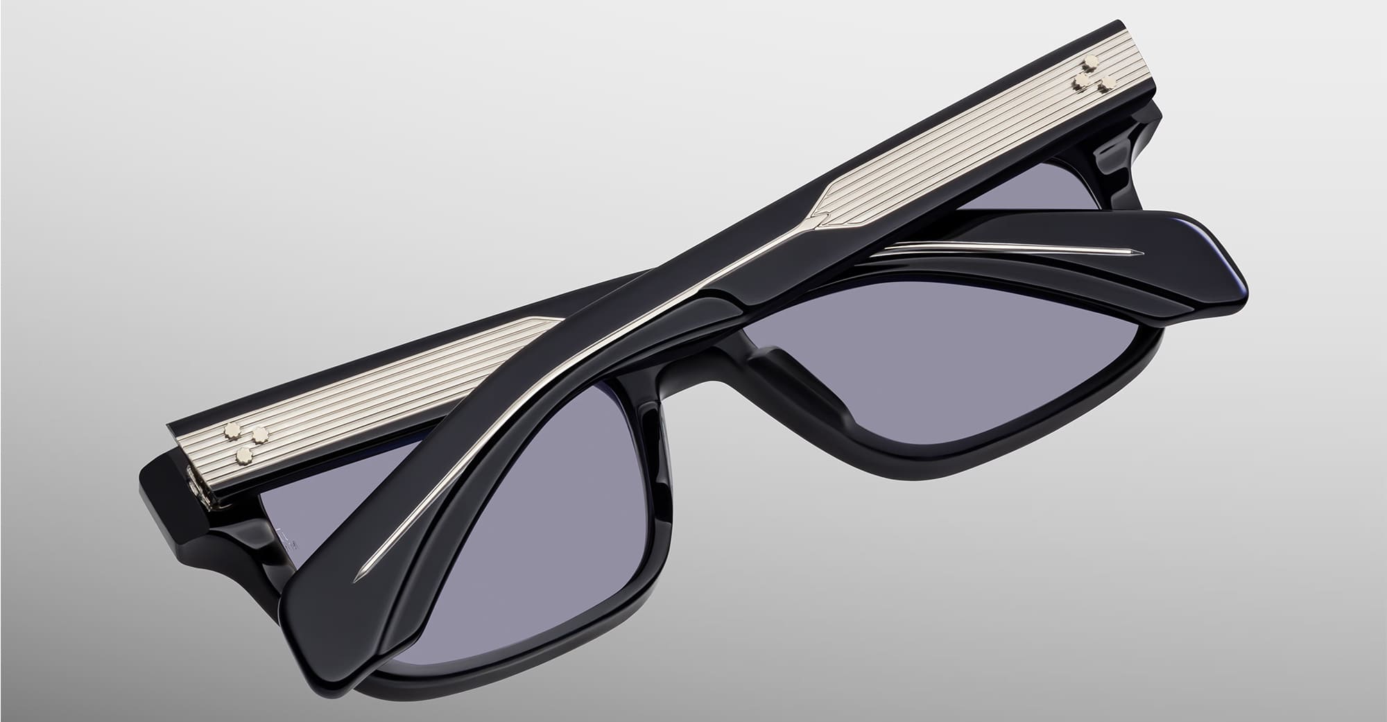 Ottica Mondello Roma - Jacques Marie Mage - JMMMLX-18U - MOLINO 55 - HUDSON - Acetate - shape Rectangular - blue - EYEWEAR - SUNGLASSES - Unisex,Uomo,Donna,Women,Men - lens purple gradient - Made In Japan