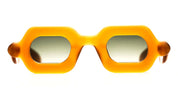 Ottica Mondello Roma - Paloceras - pebble-almond-split-sx - PEBBLE - ALMOND SPLIT SX - Acetate - shape Squared - orange - EYEWEAR - SUNGLASSES - Unisex,Uomo,Donna,Women,Men - lens Gradient green - Made In China