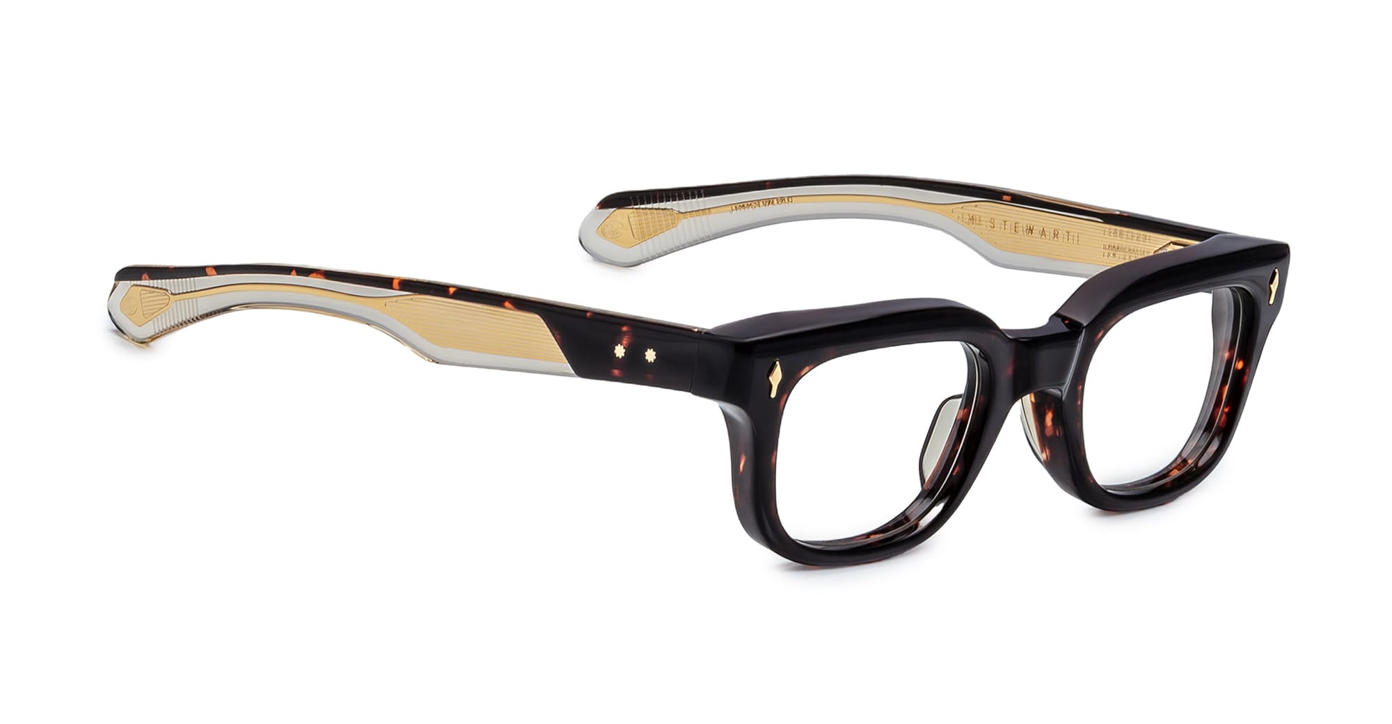 Ottica Mondello Roma - Jacques Marie Mage - JMMSTWRX-18Q - STEWART - ETNA RX - Acetate - shape Squared - Havana - EYEWEAR - EYEGLASSES - Unisex,Uomo,Donna,Women,Men - lens Clear - Made In Japan