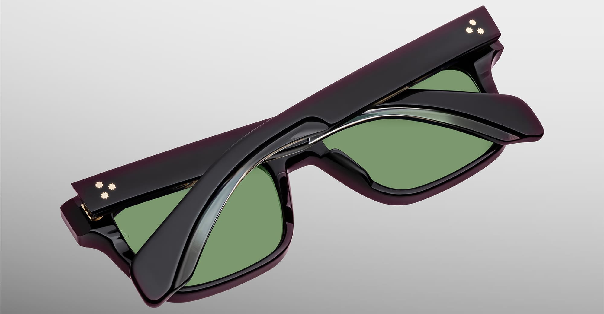 Ottica Mondello Roma - Jacques Marie Mage - JMMMLX-18V - MOLINO 55 - VENOM - Acetate - shape Rectangular - Black - EYEWEAR - SUNGLASSES - Unisex,Uomo,Donna,Women,Men - lens Green - Made In Japan
