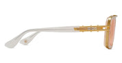 Ottica Mondello Roma - DITA - DTS403-A-06 - LXN-EVO - WHITE SWIRL / YELLOW GOLD - titanium, acetate - shape Navigator - white, gold - EYEWEAR - SUNGLASSES - Uomo,Men - lens orange - Made In Japan