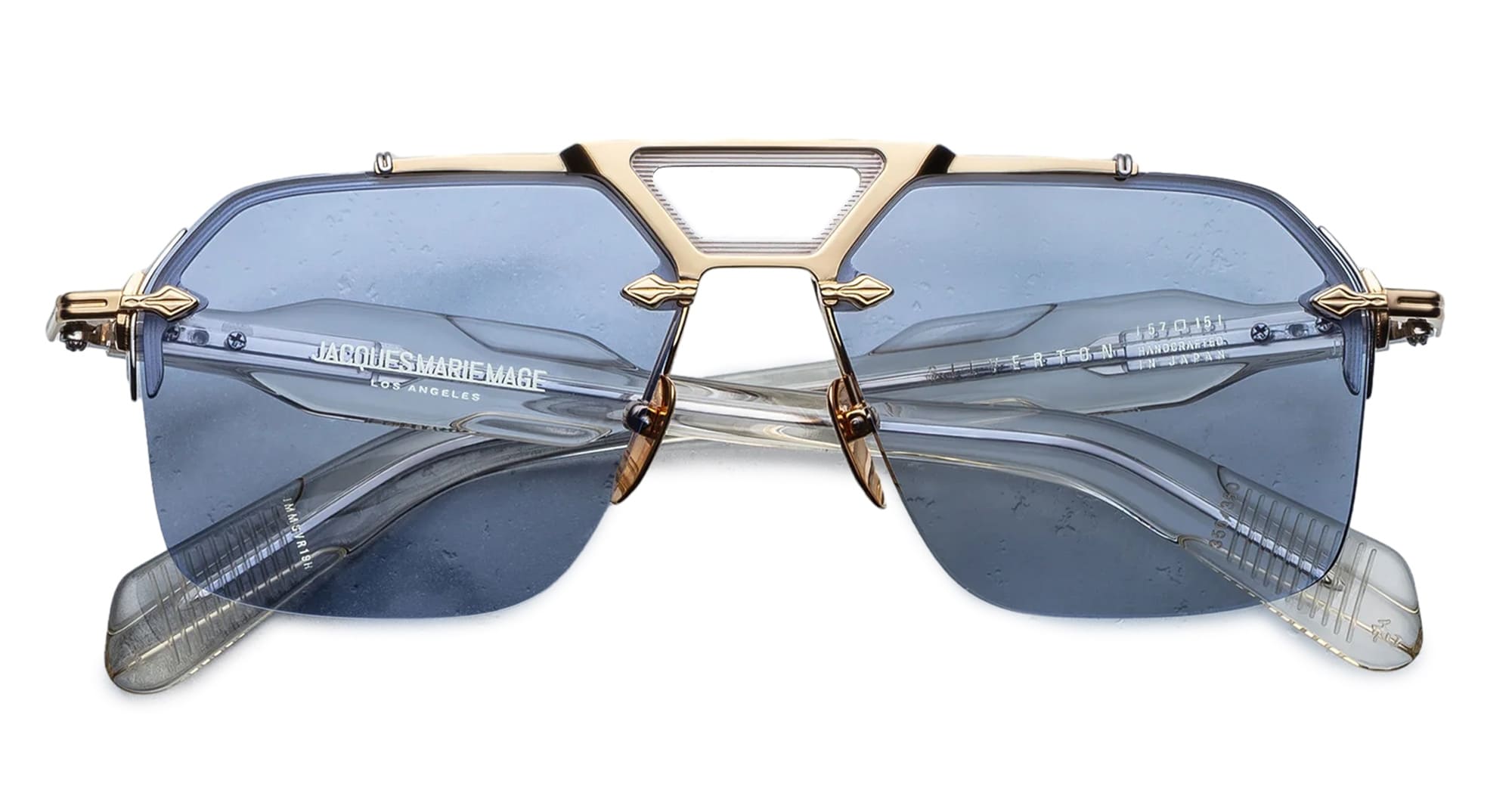 Ottica Mondello Roma - Jacques Marie Mage - JMMSVR-19H - SILVERTON - CIEL - Acetate, titanium - shape  -  - EYEWEAR - SUNGLASSES - Uomo,Men - lens  - Made In Japan