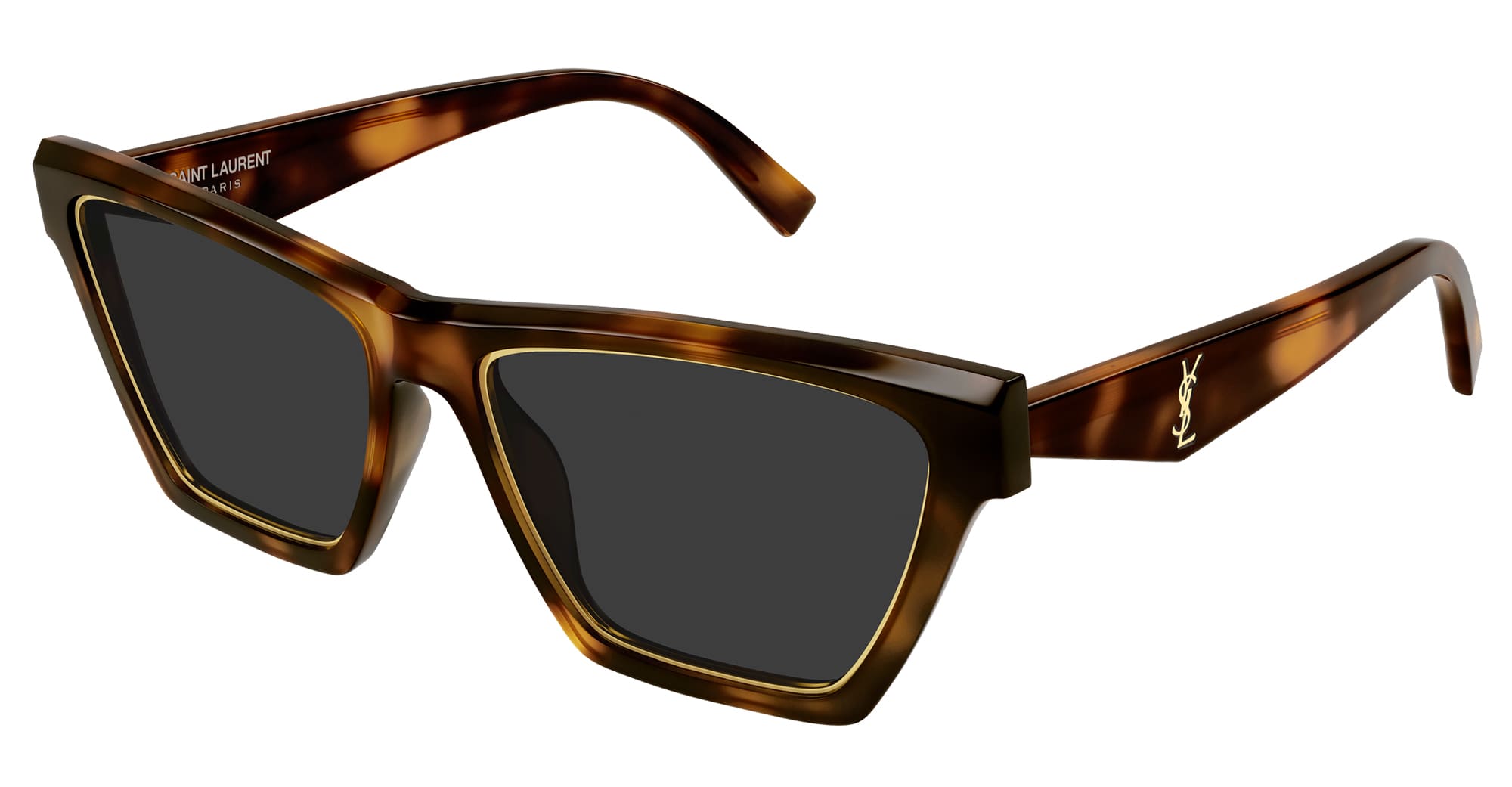 Ottica Mondello Roma - Saint Laurent - SL M103 RIM-001 - SL M103 RIM-001 - HAVANA - Acetate - shape Cat-eye - Havana - EYEWEAR - SUNGLASSES - Donna,Women - lens Grey - Made In Italy