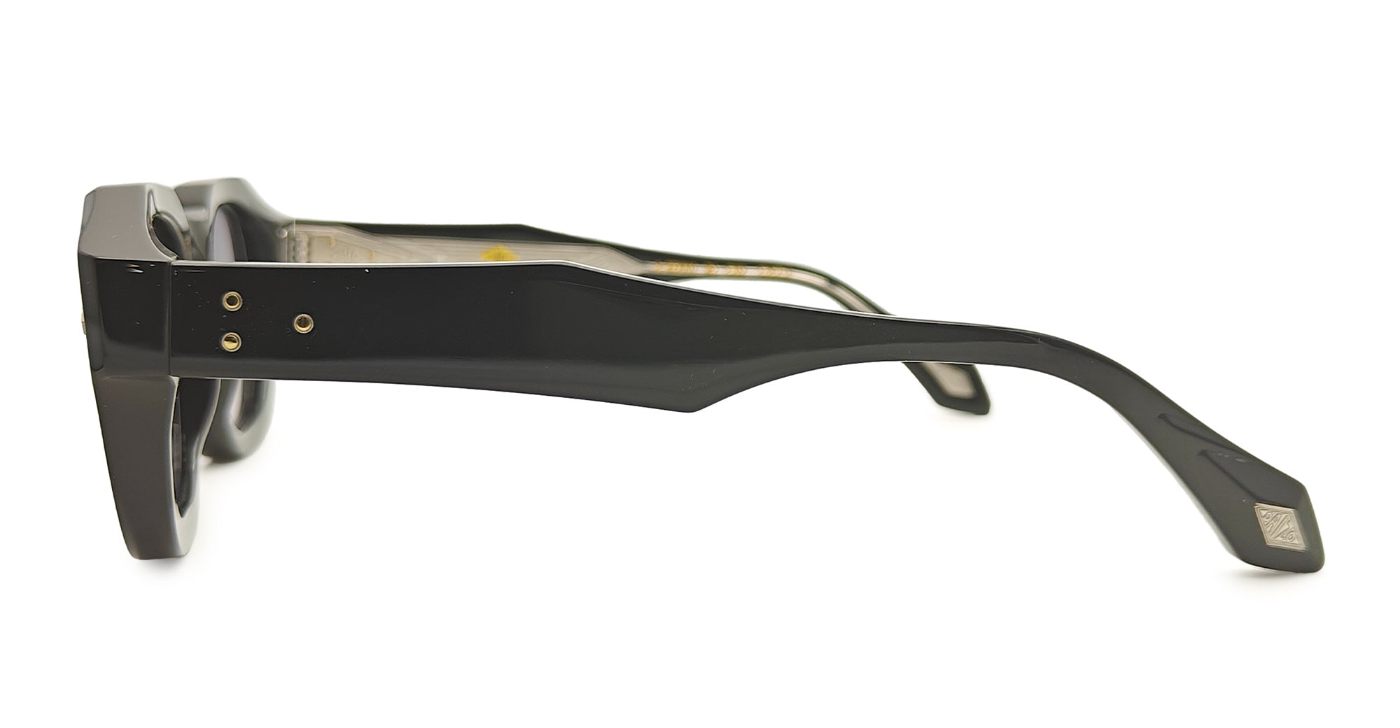 Ottica Mondello Roma - Daizo - A-SD0001-B1-C02 - LUDO - black / grey cloud lens - Acetate - shape Round - Black - EYEWEAR - SUNGLASSES - Unisex,Uomo,Donna,Women,Men - lens Grey - Made In Japan