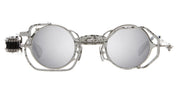 Ottica Mondello Roma - Kuboraum - KRSZ50SI000000FY - MASK Z50 SI - SILVER - Metal - shape Round - Silver - EYEWEAR - SUNGLASSES - Unisex,Uomo,Donna,Women,Men - lens silver - Made In Italy