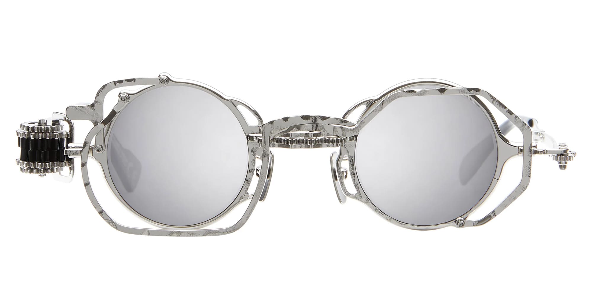 Ottica Mondello Roma - Kuboraum - KRSZ50SI000000FY - MASK Z50 SI - SILVER - Metal - shape Round - Silver - EYEWEAR - SUNGLASSES - Unisex,Uomo,Donna,Women,Men - lens silver - Made In Italy
