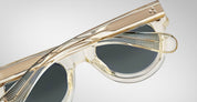Ottica Mondello Roma - Jacques Marie Mage - JMMLM-14Q - MOLITOR - BRUT - Acetate - shape Round - transparent beige - EYEWEAR - SUNGLASSES - Uomo,Men - lens Green - Made In Japan