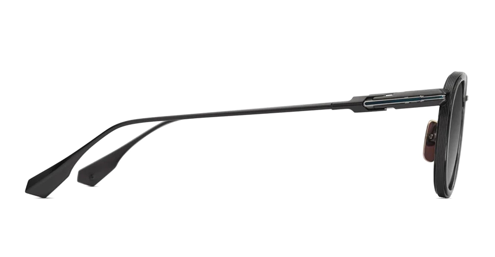 Ottica Mondello Roma - DITA - DTS482-A-02 - LINEAGE.68X - BLACK IRON / INK SWIRL / SILVER - titanium, acetate - shape Round - Black - EYEWEAR - SUNGLASSES - Unisex,Uomo,Donna,Women,Men - lens Grey - Made In Japan