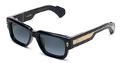 Ottica Mondello Roma - T HENRI - TAAB - TAYCAN - SHOWDOW II - Acetate - shape Squared - Black - EYEWEAR - SUNGLASSES - Unisex,Uomo,Donna,Women,Men - lens Gradient blue - Made In Japan