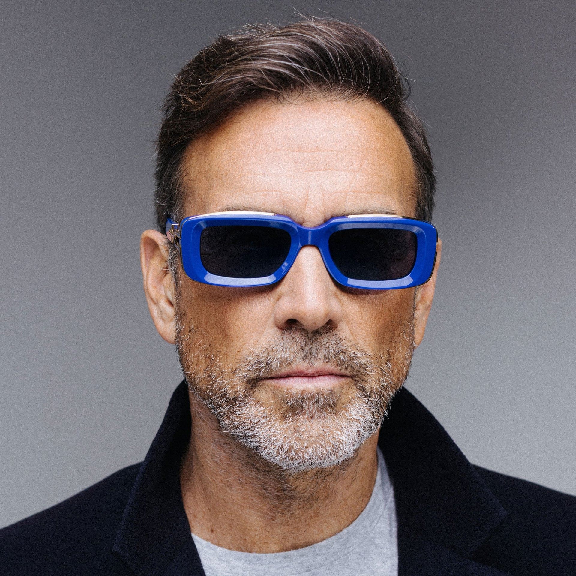 Ottica Mondello Roma - T HENRI - YSA - YURUS - ASTEROID - Acetate - shape Rectangular - Black, gold - EYEWEAR - SUNGLASSES - Unisex,Uomo,Donna,Women,Men - lens gradient yellow - Made In Japan
