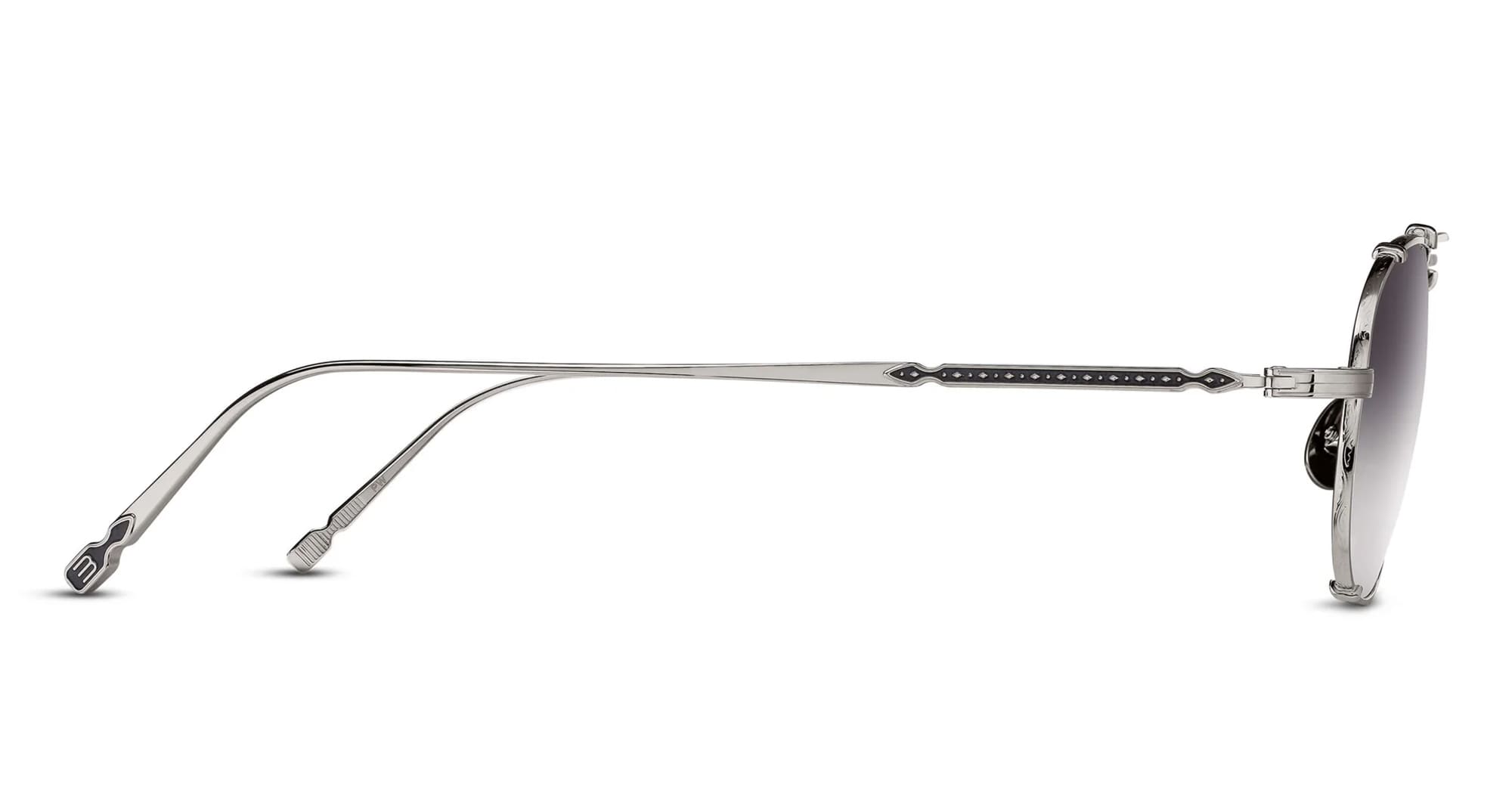 Ottica Mondello Roma - Matsuda - M3151.SG.PW.54 - M3151 - PALLADIUM WHITE - Titanium - shape Rectangular - Palladium - EYEWEAR - EYEGLASSES - Unisex,Uomo,Donna,Women,Men - lens Gradient grey - Made In Japan