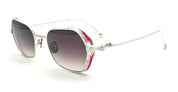 Ottica Mondello Roma - Matsuda - M3153.SG.PW.49 - M3153 - PALLADIUM WHITE / GREY GRADIENT - Titanium - shape Squared - Palladium - EYEWEAR - SUNGLASSES - Unisex,Uomo,Donna,Women,Men - lens Gradient grey - Made In Japan
