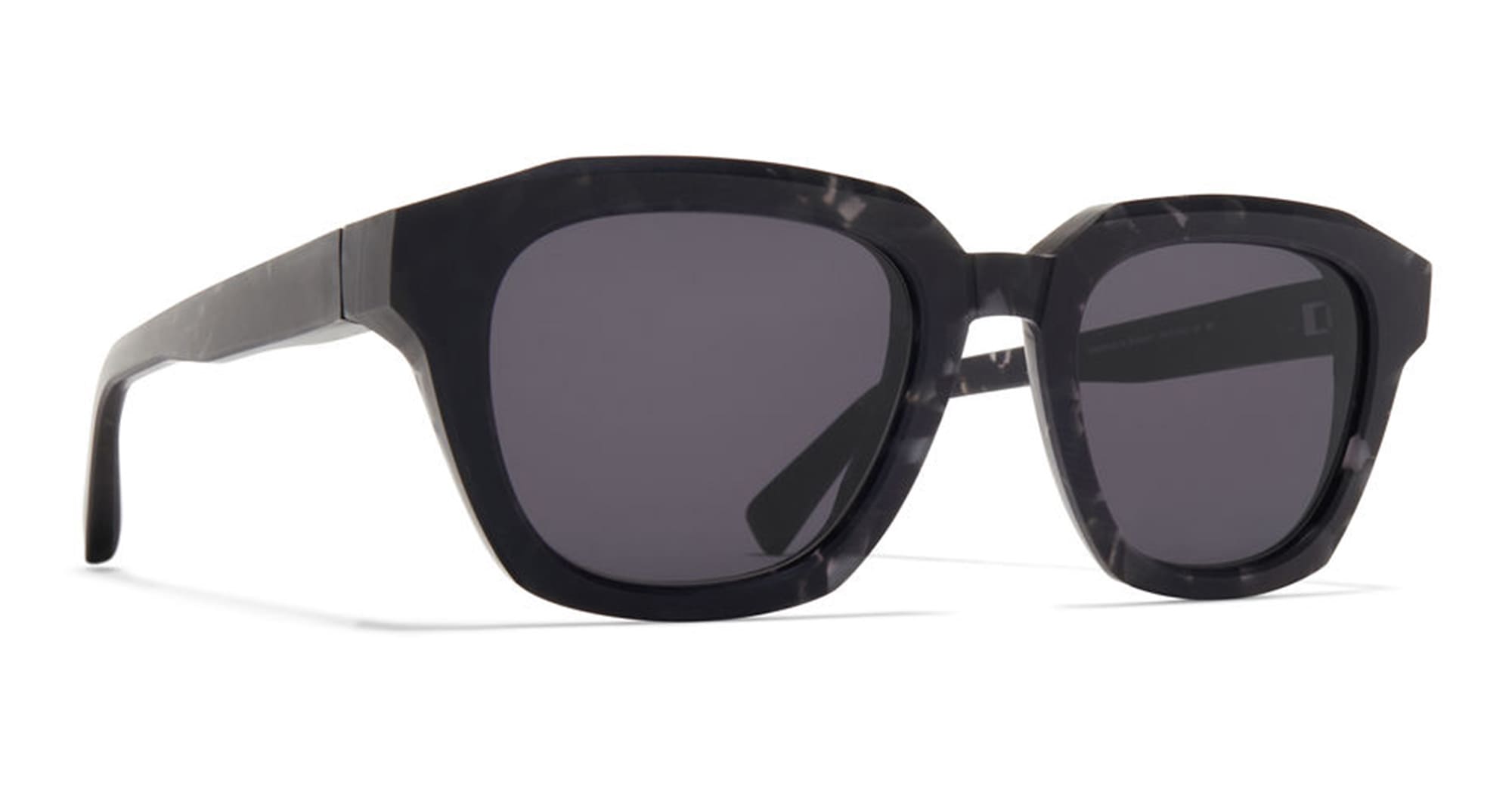 SILVER - Acetate - shape Squared - Black - EYEWEAR - SUNGLASSES - Uomo,Men - lens Grey - Made In Germany