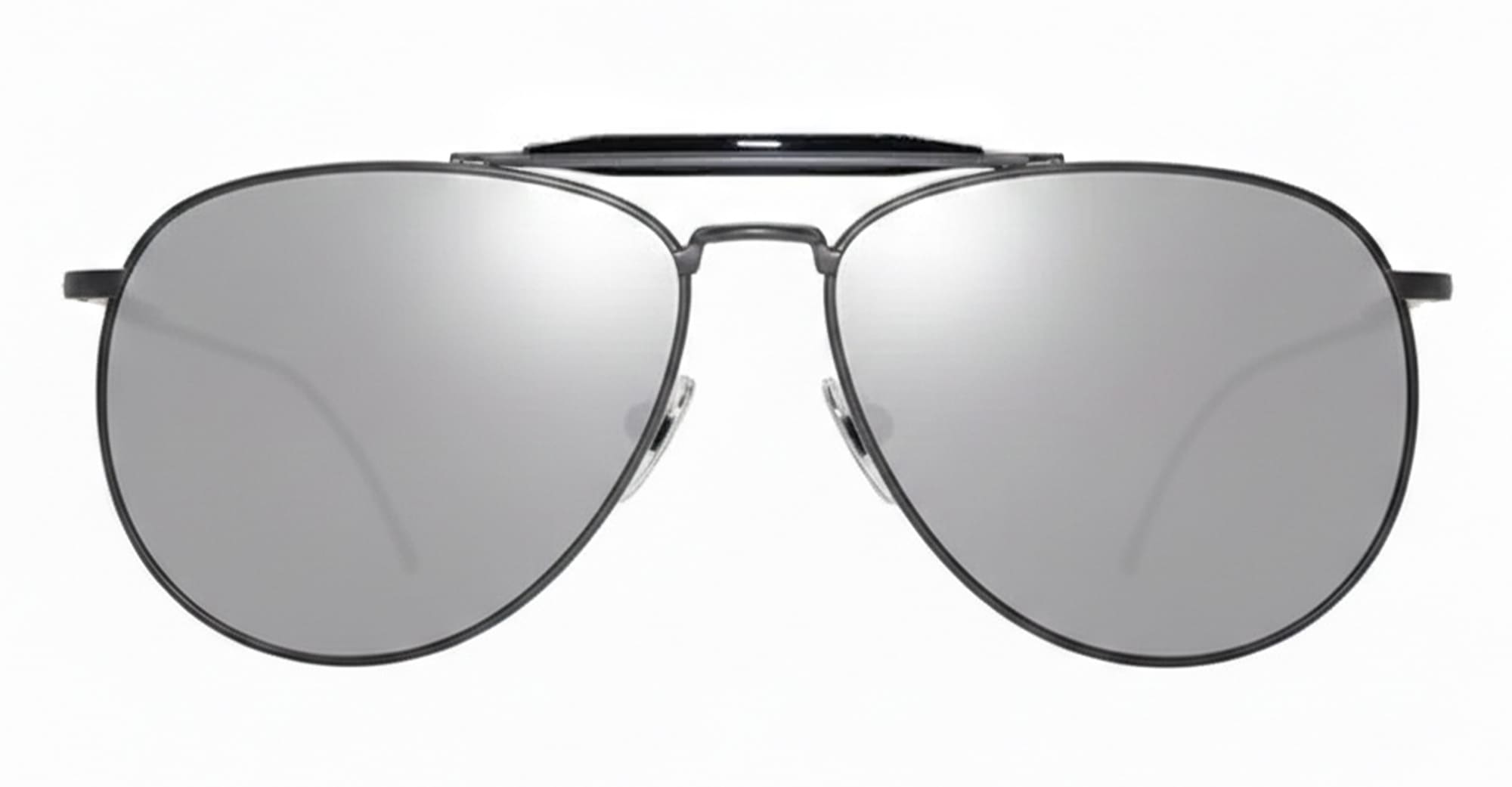 Ottica Mondello Roma - Thom Browne - UES015A-G0001-004-62 - AVIATOR - BLACK / CHARCOAL - Titanium - shape Aviator - Black - EYEWEAR - SUNGLASSES - Unisex,Uomo,Donna,Women,Men - lens silver - Made In Japan