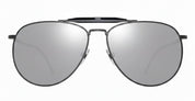 Ottica Mondello Roma - Thom Browne - UES015A-G0001-004-62 - AVIATOR - BLACK / CHARCOAL - Titanium - shape Aviator - Black - EYEWEAR - SUNGLASSES - Unisex,Uomo,Donna,Women,Men - lens silver - Made In Japan