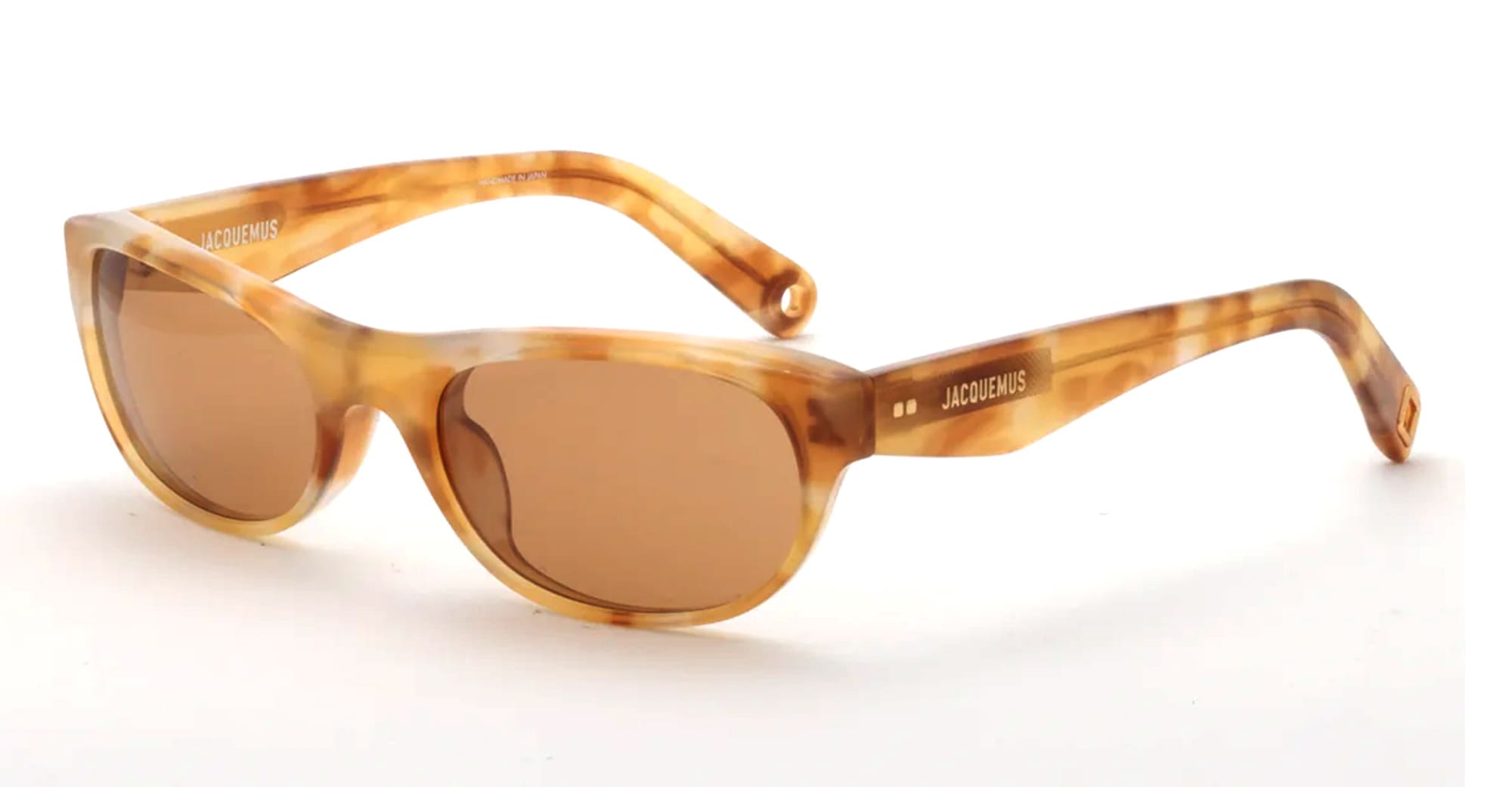 Ottica Mondello Roma - Jacquemus - JAC63C4SUN - SOLE - BEIGE T-SHELL / TOBACCO LENS - Acetate - shape Round - Tortoise - EYEWEAR - SUNGLASSES - Donna,Women - lens Brown - Made In Japan