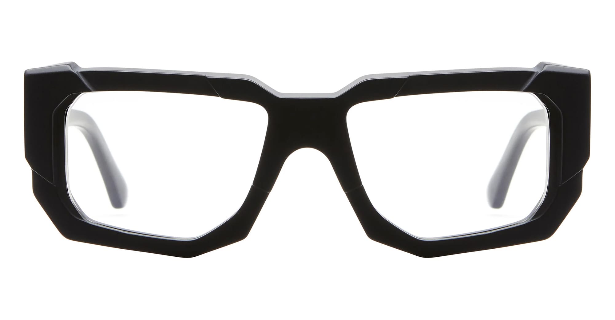 Ottica Mondello Roma - Kuboraum - KROK61BM000000OP - MASK K61 BM - BLACK MATTE RX  - Acetate - shape Rectangular - Black - EYEWEAR - EYEGLASSES - Unisex,Uomo,Donna,Women,Men - lens Clear - Made In Italy