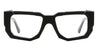 Ottica Mondello Roma - Kuboraum - KROK61BM000000OP - MASK K61 BM - BLACK MATTE RX  - Acetate - shape Rectangular - Black - EYEWEAR - EYEGLASSES - Unisex,Uomo,Donna,Women,Men - lens Clear - Made In Italy