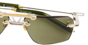 Ottica Mondello Roma - T HENRI - SMA - SPECTRE - ANOMOLY - Titanium - shape Aviator - Gold - EYEWEAR - SUNGLASSES - Unisex,Uomo,Donna,Women,Men - lens Green - Made In Japan