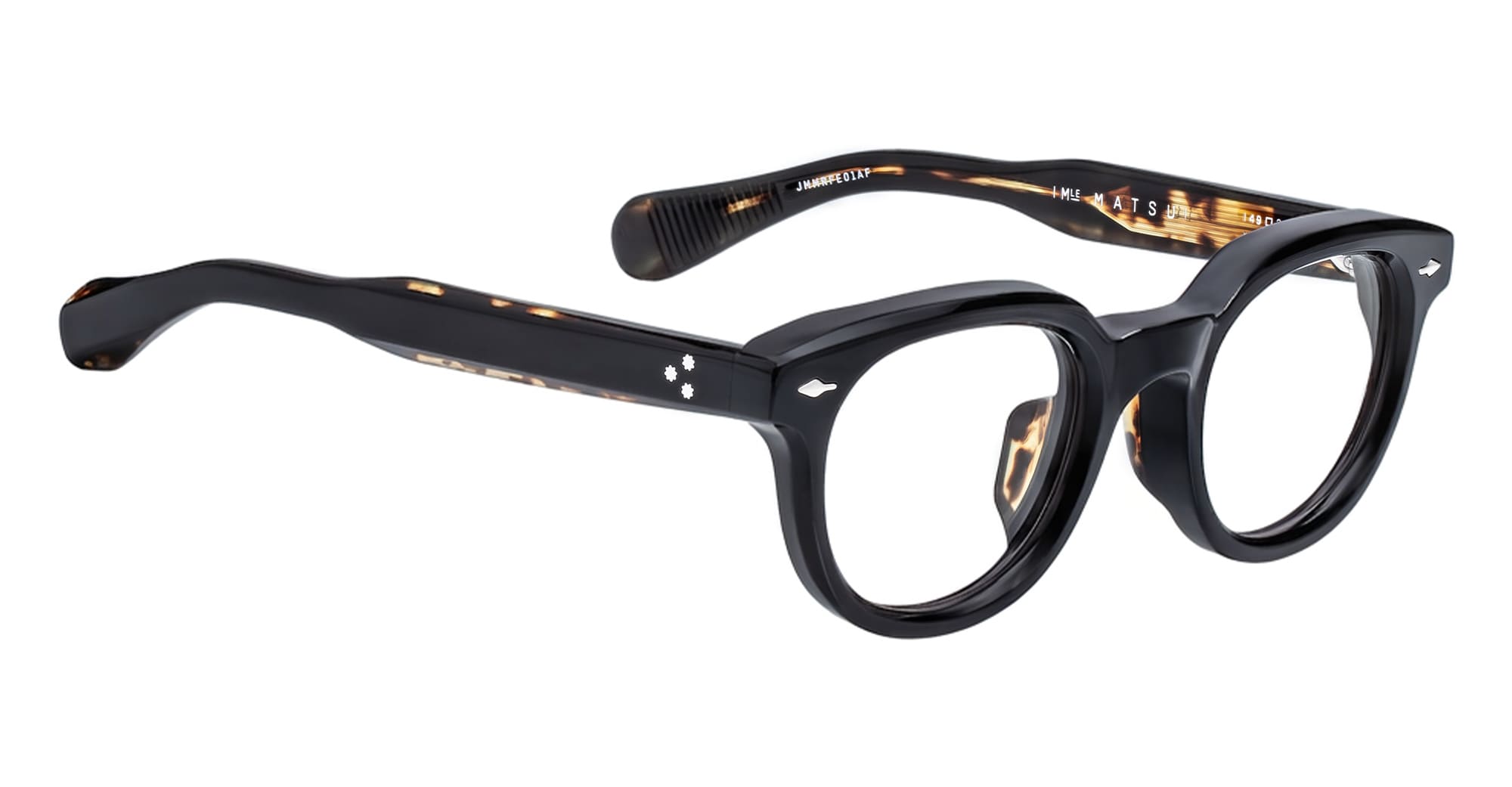 Ottica Mondello Roma - Jacques Marie Mage - JMMRFERX-01 - MATSU - NOIR RX - ASIAN FIT - Acetate - shape Panto - Black - EYEWEAR - EYEGLASSES - Unisex,Uomo,Donna,Women,Men - lens Clear - Made In Japan