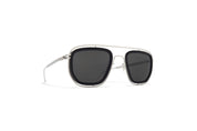 Ottica Mondello Roma - Mykita - 10086151 - FERLO - MH22 PITCH BLACK / SHINY SILVER - stainless steel - shape Squared - Silver - EYEWEAR - SUNGLASSES - Uomo,Men - lens dark grey - Made In Germany