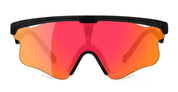 Ottica Mondello Roma - Alba Optics - 8050054518596 - DELTA LEI - BLACK / VZUM F-LENS FIRE - Tr90 - shape Mask - Black - EYEWEAR - SUNGLASSES - Unisex,Uomo,Donna,Women,Men - lens red - Made In Italy
