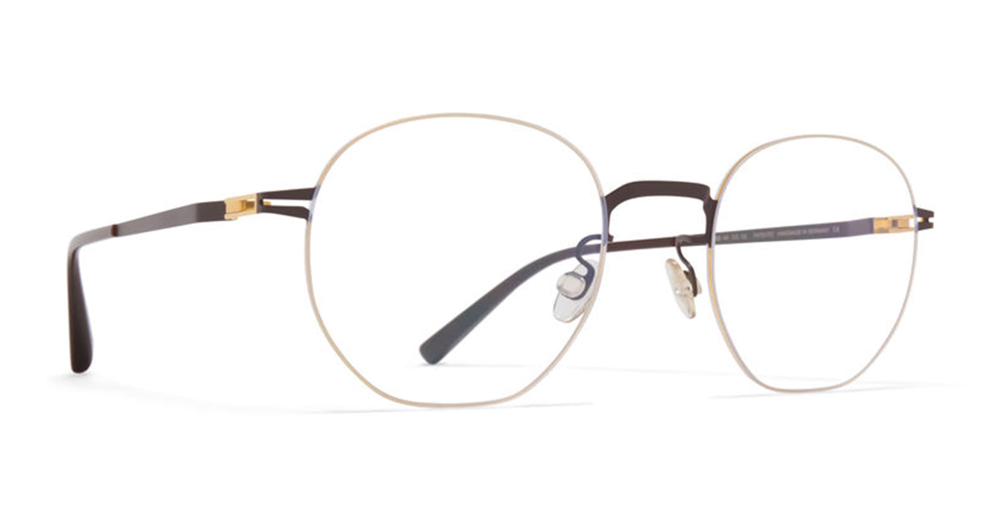 Ottica Mondello Roma - Mykita - 10066799 - WATARU - GOLD / DARK BROWN RX - stainless steel - shape  - Gold, brown - EYEWEAR - EYEGLASSES - Unisex,Uomo,Donna,Women,Men - lens  - Made In Germany