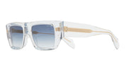 Ottica Mondello Roma - Cutler and Gross - CGSN-1413-53-04 - 1413 - CRYSTAL - Acetate - shape Rectangular - Crystal - EYEWEAR - SUNGLASSES - Uomo,Men - lens Gradient blue - Made In Italy