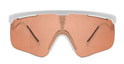 Ottica Mondello Roma - Alba Optics - 8050054518602 - DELTA - WHITE / VZUM SALMON - Tr90 - shape Mask - White - EYEWEAR - SUNGLASSES - Unisex,Uomo,Donna,Women,Men - lens Pink - Made In Italy